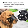 PETCUTE Dog Muzzle Anti-Bite dog mouth guard soft leather dog