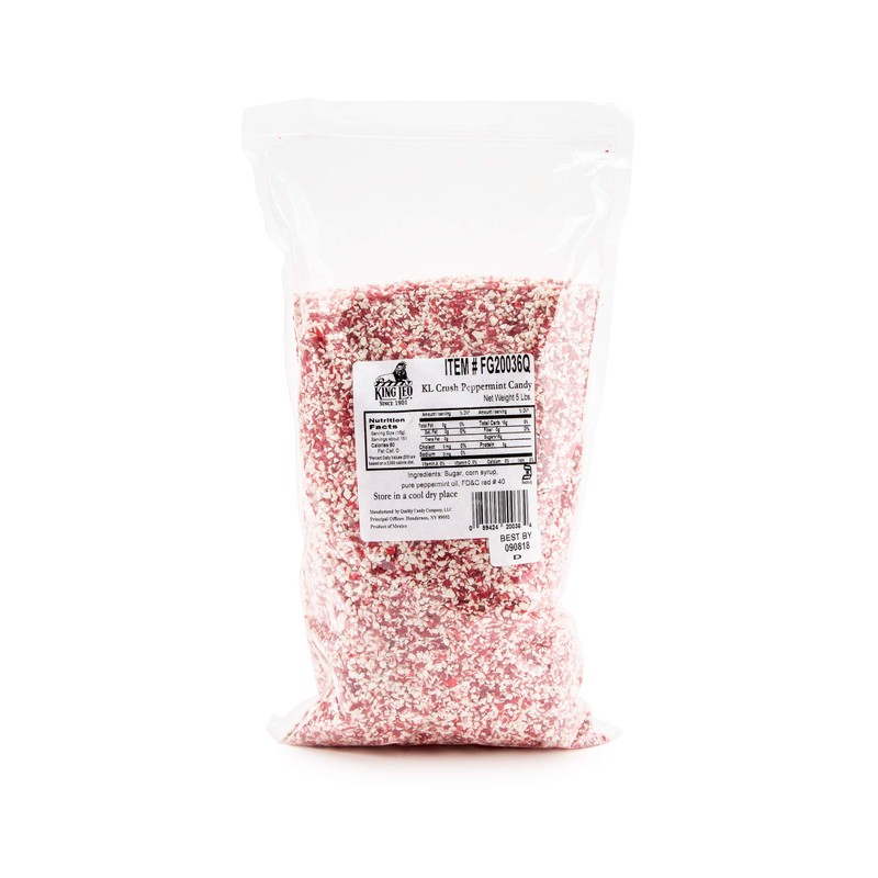 King Leo Medium Crushed Candy, Peppermint, 5 Pounds
