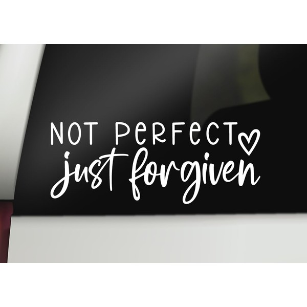 Not Perfect Just Forgiven Decal | Christian Decal | Religious