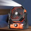 Outdoor Portable Fan Stepless Speed Control High Wind Fan Camping
