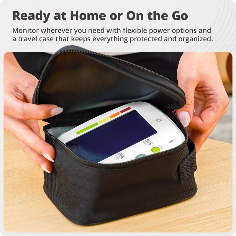 Greater Goods Bluetooth Smart Blood Pressure Monitor for Home Use