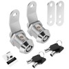 2 Pack Tool Box Lock with Keys, 5/8" Cabinet Lock