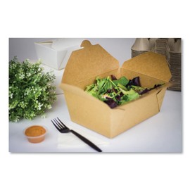 GEN Reclosable Kraft Take-Out Box, 110 oz, Paper, 160/Carton (PAPERBOX4)