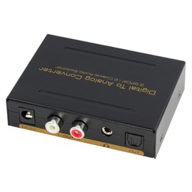BLUPOW VA501 Multi-Function Audio Converter, 2 Coaxial and Optical Digital to Analog Audio Conversion (DAC) & Coaxial Digital to Optical Digital Audio Converter (DDC) & Audio Switch/Splitter, Optical Selector, DA Converter, Digital to Analog Converter, 192 KHz, 24-bit High Resolution Sound Source Compatible