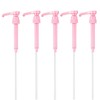 5 Pcs Syrup Dispenser Pump 10cc 28/400 Thread Pink (Pink)