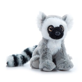 The Petting Zoo Ringtailed Lemur Stuffed Animal Plushie, Gifts for Kids, Wild Onez Babiez Zoo Animals, Lemur Plush Toy 6 inches