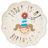 Mud Pie Birthday Girl Celebration Candle Plate, 8 x 8