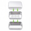 2Pcs Aluminum Travel Soap Case, Metal Self Draining Shampoo Bar