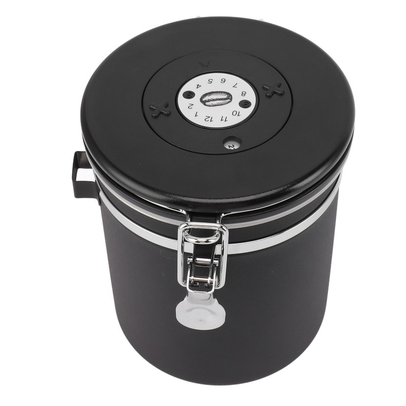 1.5L Coffee Canister Coffee Container with Scoop Date Tracker Stainless