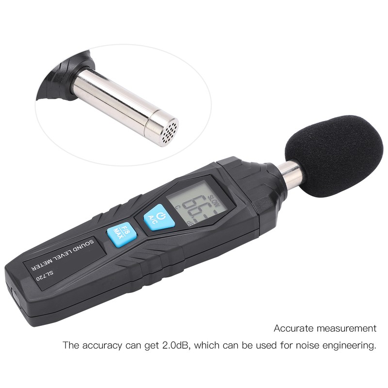 SL720 30130dB Sound Level Meter HighAccuracy Noise Tester for Home