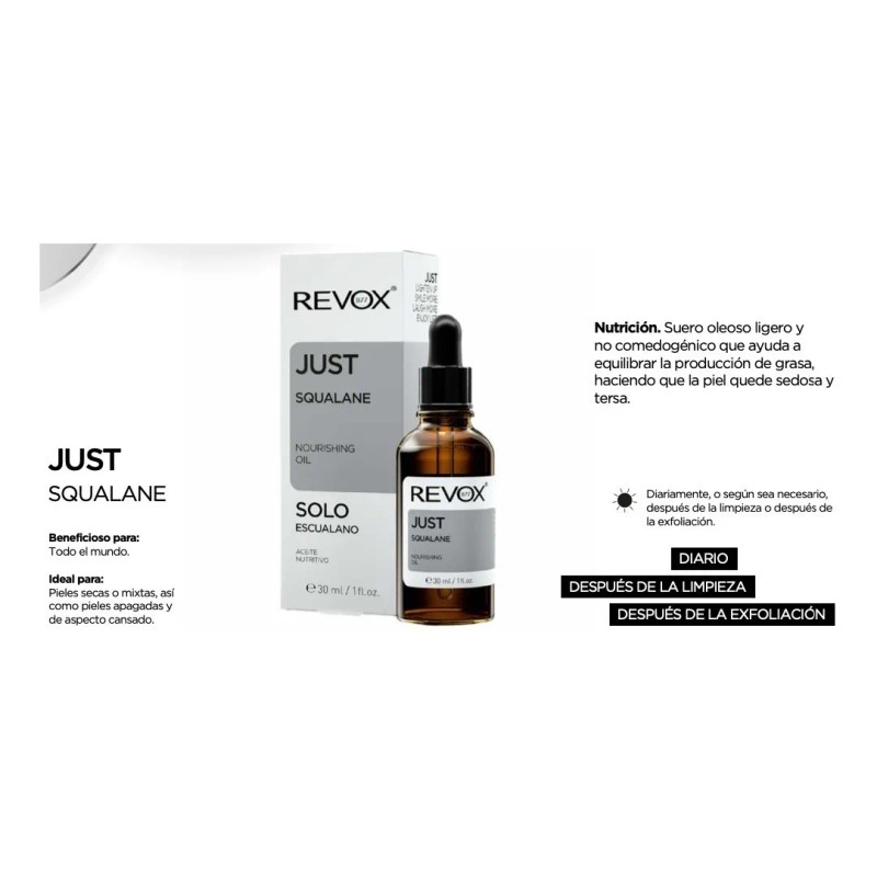 Revox B77 Suero Facial Nutritivo con Escualano (Squalane) Día y