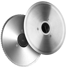 Rosenstein & Söhne Accessories for All-Slicer Metal: Set of 2 Replacement Blades for ASM-100 Slicer, Stainless Steel, Diameter 19 cm (Bread Machine Slicer, Professional Slicer, Sledge)