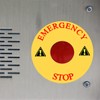 Emergency Stop Warning Sign Equipment Emergency Stop Label Sticker, Emergency