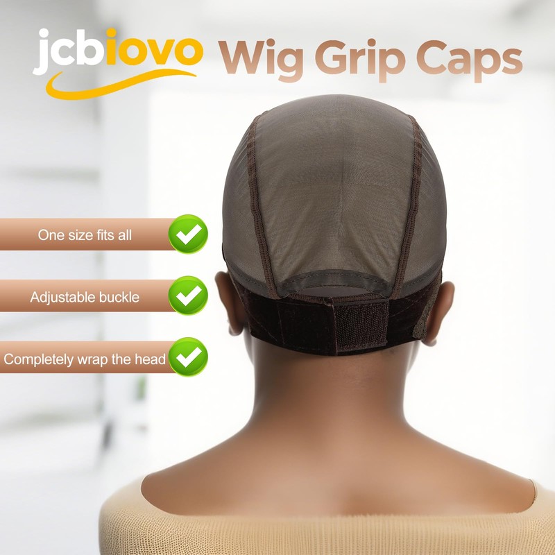 Jcbiovo Lace Wig Grip Cap for Women,4x5 Transparent Lace,to Keep