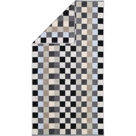 Cawö Home Hand Towels Unique Chequered 942 77 Bath Towel 70 x 140 cm Anthracite