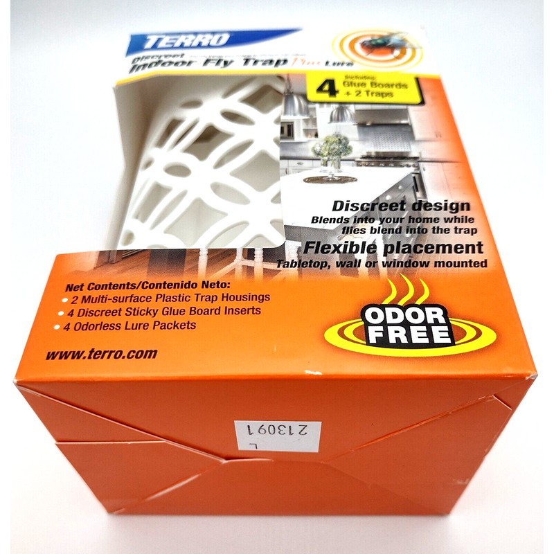 Terro Discreet Indoor Fly Trap Plus Lure Includes 4 Glue