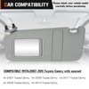 Left & Right Sun Visor with Light for Toyota Camry