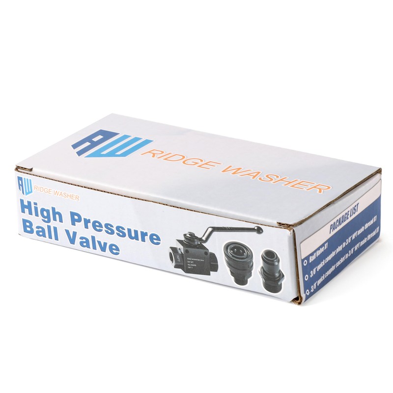 RIDGE WASHER High Pressure Ball Valve, Pressure Washer Shut Off