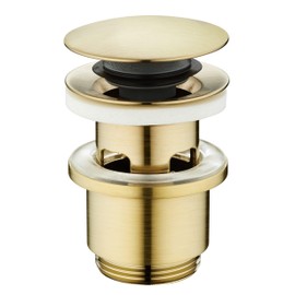 Edouard Rousseau Brushed Brass Waste with Overflow