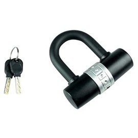 Burg-Wächter 1471 U-Lock with Key, Universal Lock for Chains and Ropes, Anti-Theft Protection, Shackle Thickness 14.0 mm, 1480 HB 100/55, Black