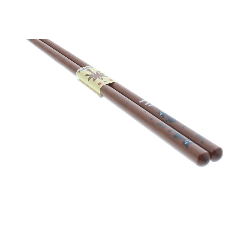 Ishida 172318 Chopsticks, Made in Japan, Cat (Cat), Wooden (Natural