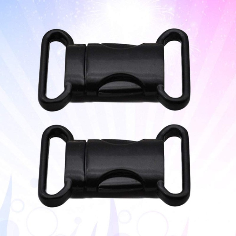 HEALLILY 2pcs Metal Side Release Buckles Adjustable Quick Release Clips