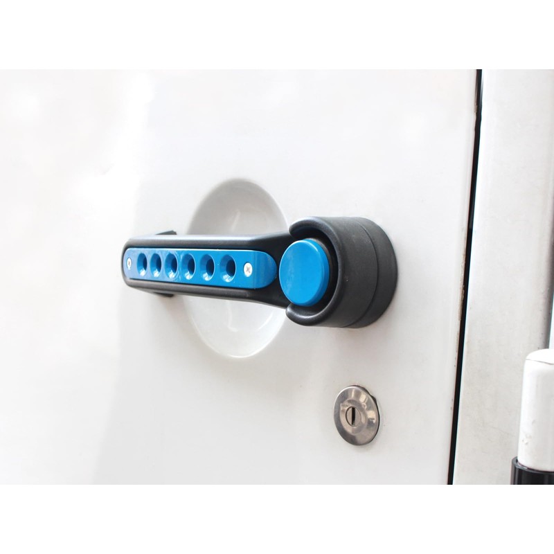 PKEDUO Blue Door Handle Inserts + Push Button Covers Compatible