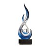 XGZY 15inch Flame Sculpture: Resin Flame Shaped Art Decoration, Suitable