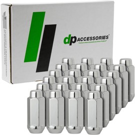 DPAccessories Chrome 9/16-18 Lug Nuts - Closed End XXL Bulge Acorn - 22mm (7/8") Hex - 2.35" Tall - Set of 24 - D3613XL-2305/24