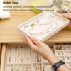 Cecijelry Jewelry Organizer Trays for Drawer, Stackable Velvet 8in Jewelry