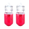 cciyu 10 pcs T10 W5W Red Halogen Light Bulb 168