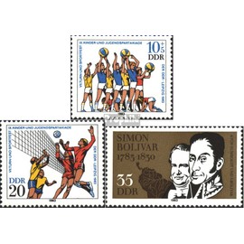 DDR 2814 2815,2816 (Complete Ausg.) 1983 Gym & Sports, Bolivar (Stamps for Collectors)