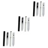 Healvian 6pcs Double-sided Glass Nail Files Environmental Nail Buffer for
