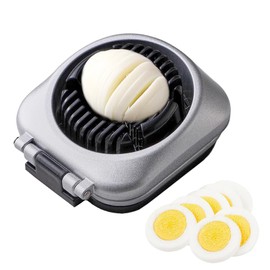 ORAGKE Eierschneider Edelstahl, 2 in 1 Eierschneider Spülmaschinenfest, Aluminium, Eierharfe, Eierteiler, Eieraufschläger, Eischneidewerkzeug, Erdbeerschneider, Tomatenschneider, Egg Slicer