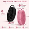 2 Piezas Cepillo Corporal de Silicona Doble Cara para Exfoliar