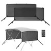 Detachable Clip in Bimini Top Mesh Sidewalls, Boat Sun Shade