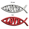OnlyYou.X Love Fish Emblem Fish Love Badge Christian Fish Symbol