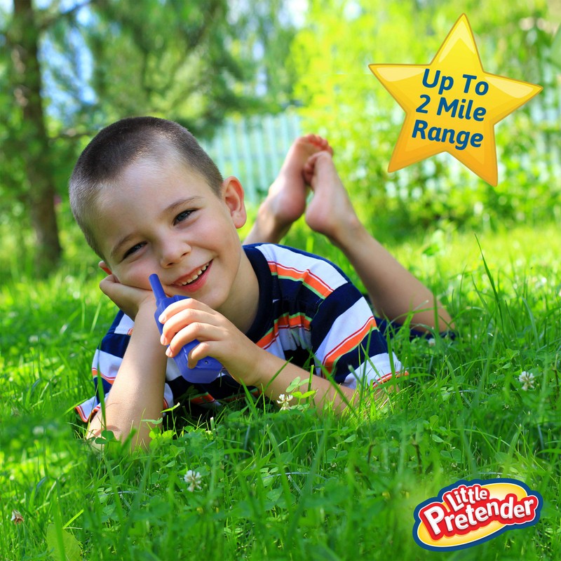 Little Pretender 2 Pack Walkie Talkies For Kids, 2 Mile