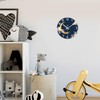 Constantplanet 14 Inch Moon Clock for Kids Bedroom Small Glow