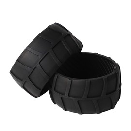 stonenect 2Pcs Rubber Wheel Protector Protection Raiser Cover Compatible with Worx Landroid Robotic Lawnmower Front Wheel Robot S300 WR130E, M500 WR141E, M500 Plus WR165E, M700 WR142E, M1000 WR143E
