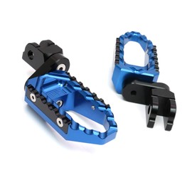 Autobahn88 Motorcycle Foot Peg (Front - Touring Type with 25mm Extension) Compatible with Yamaha XSR 700 (2016-2019) (Blue)