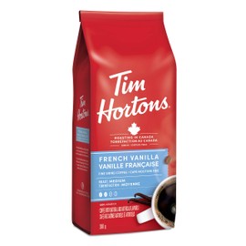 Tim Hortons French Vanilla, Fine Grind Coffee, Medium Roast, 300g Bag