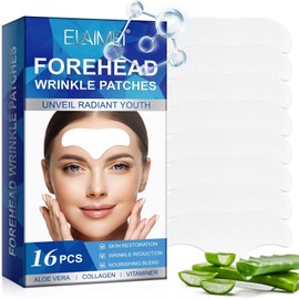Reusable Forehead Wrinkle Patches, Forehead Wrinkles Treatment, Patches For Wrinkles, Non Invasive Reusable Wrinkle Smoothers, Works Great with an Eye Wrinkle Patches Kit and Face Tape, 16 Patches