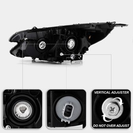 ACANII - For 2015-2016 Honda CRV EX EX-L SE Halogen Type w/LED DRL Headlight Headlamp Assembly Right Passenger Side