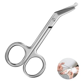 Bandage Scissors, Bandage Scissors Care, Clamp Nurse, Surgical Scissors, Stainless Steel, for Medical Boxes for Doctors or Nurses (11 cm)