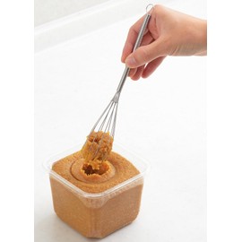 Yoshikawa 2004426 Misoshi Set, Scooping and Combing, Silver, Misoshi Muddler