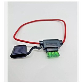 Motorsport In-line Fuse Holder Standard Blade Splash Proof 12V 30A Fuses Race Rally