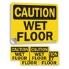 Wet Floor OSHA Caution Vinyl Decal Label 10 Inch x