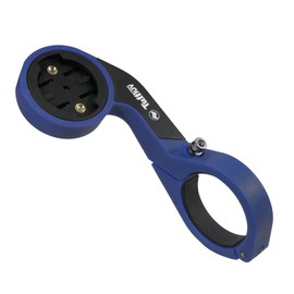 Tuff-Luv [Compatible with Garmin Edge Outfront Funk-E Mount (130 25 20 500 510 520 530 800 810 820 830 Plus Explore Touring) - Black/Blue