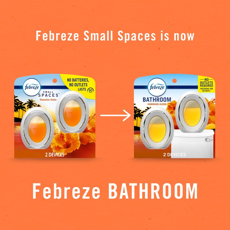 Febreze Small Spaces Air Freshener, Odor-Fighting, Plug In Alternative, Air